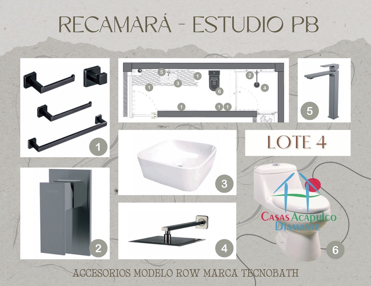 Paradiso Residences Ensueño 4 - Modelo accesorios baños 5